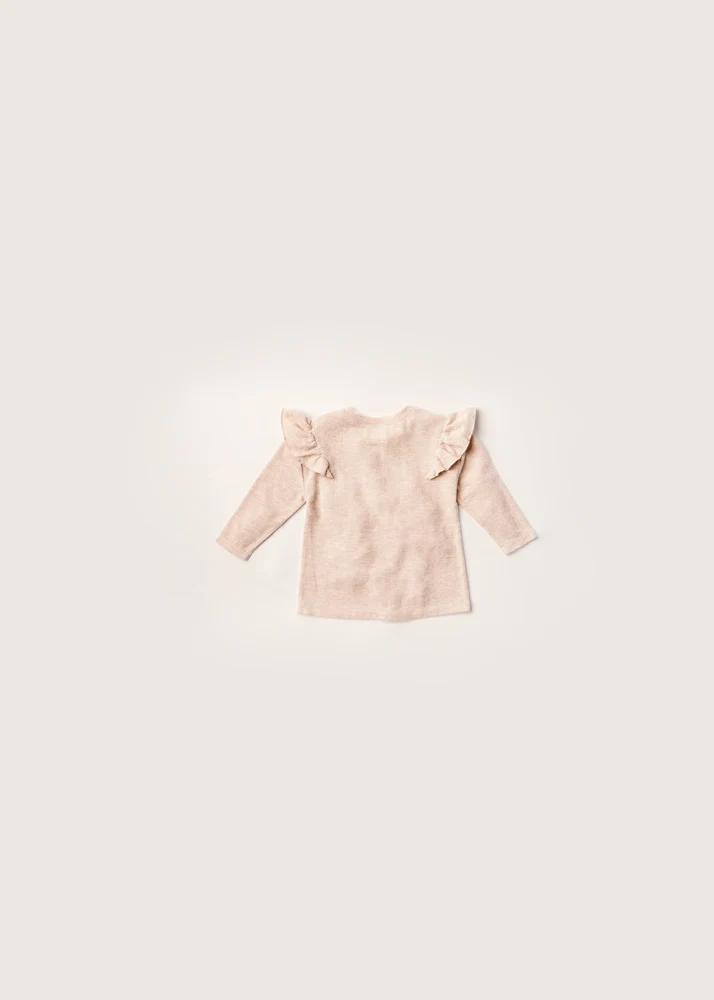 Rise Little Earthling Soft Ruffle Tee Oatmeal - Oatmeal / 3-4y — Catalog Product - Image 3