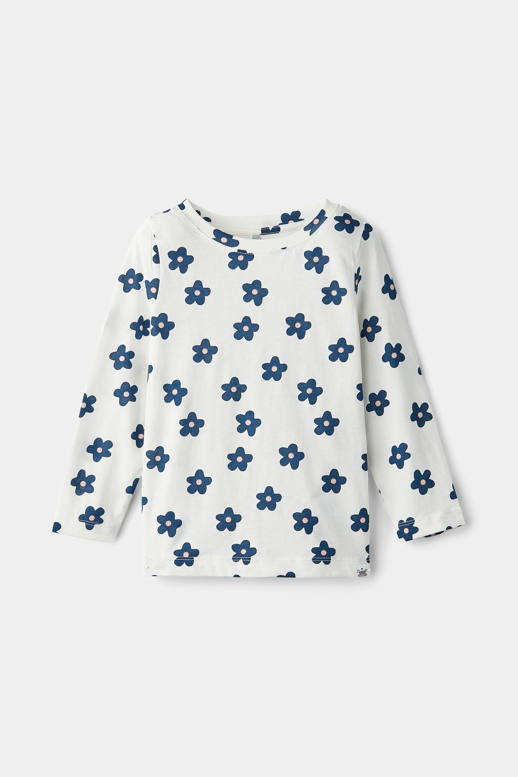 rise little earthling LS Crew Neck TGDKT00 - White Chantelle / 2-3y — Print - Image 4